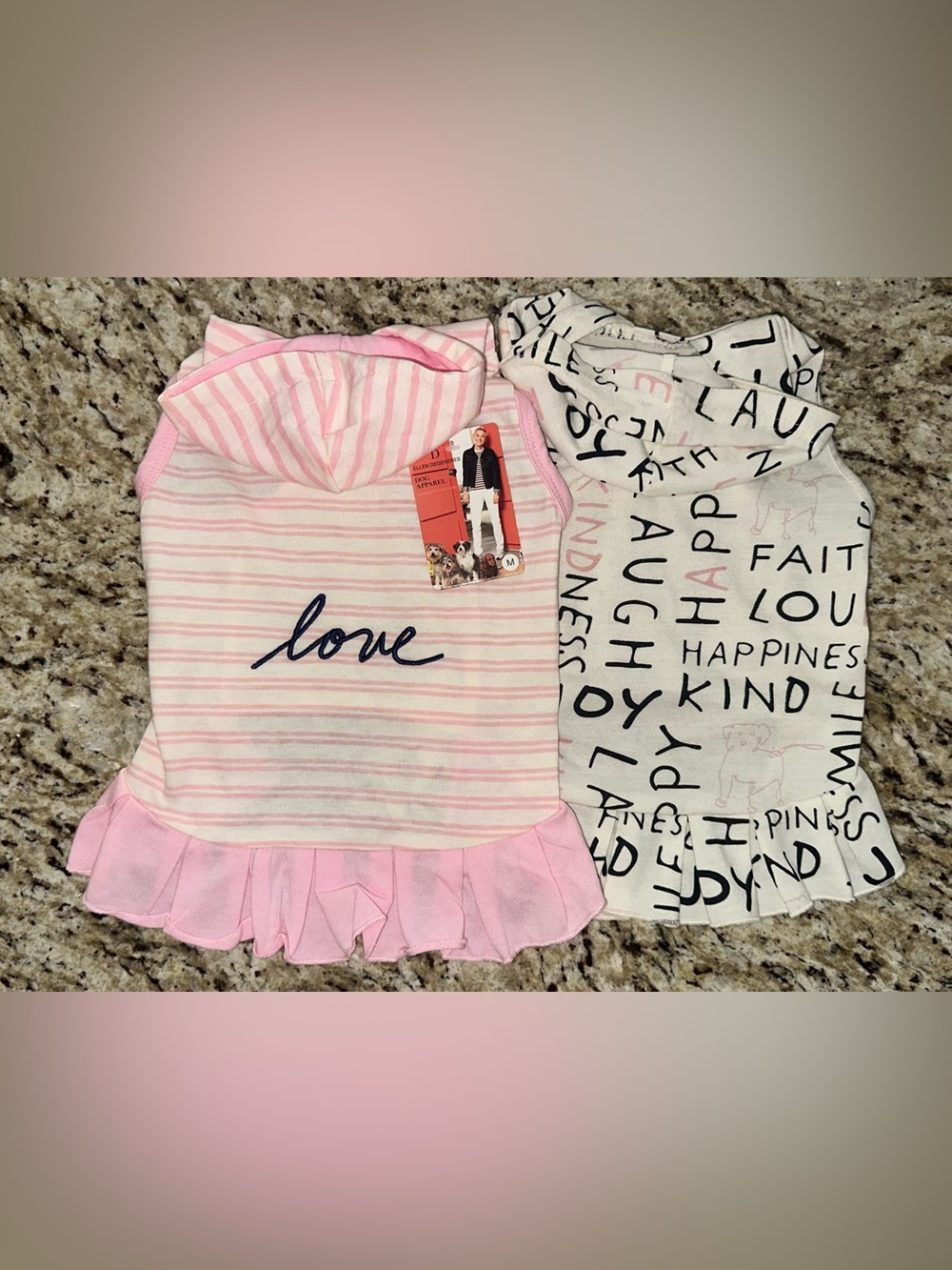 Set of 2 Ruffle Dog Hoodies